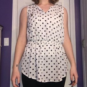Polka dot blouse